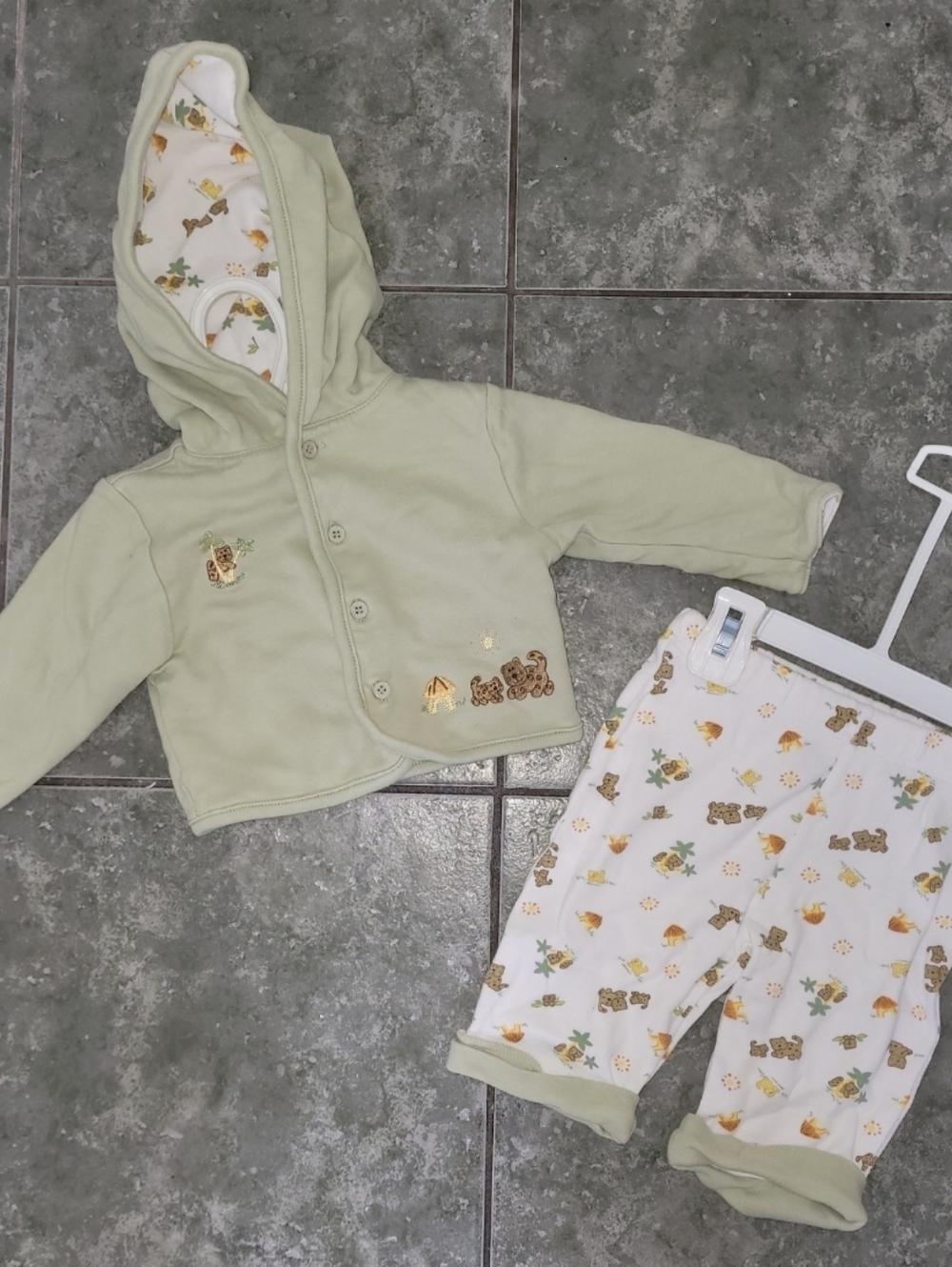 NWOT Piper & Posie Long Sleeve Newborn 2‑Piece Set 0‑3 Months